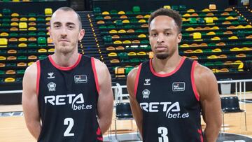 14/09/20 BALONCESTO PRESENTACION BILBAO BASKET JONATHAN ROUSSELLE Y JAYLON BROWN