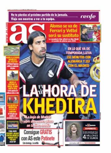 Las portadas de AS de noviembre