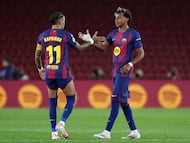 Raphinha y Lamine Yamal.