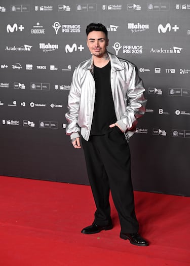 Mario Jefferson posa en la alfombra roja de los Premios Iris 2026 celebrados en Madrid. 
 
 
 