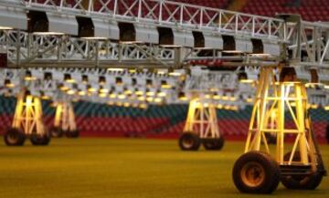 El Principality Stadium se prepara para acoger el próximo 3 de junio la final de la Champions League entre Real Madrid y Juventus.