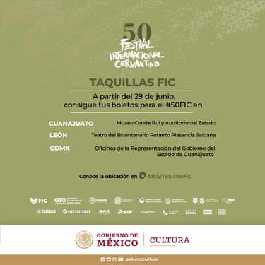 Festival Cervantino 2022: fechas, artistas, programa y actividades