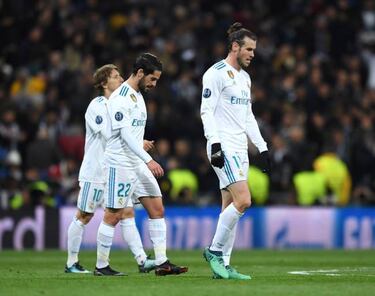 Bale taken off at half-time with Madrid two goals down
