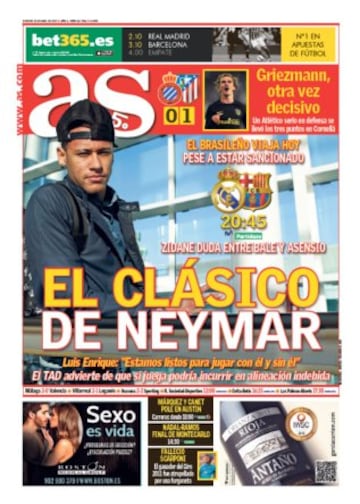 Las portadas de AS de abril