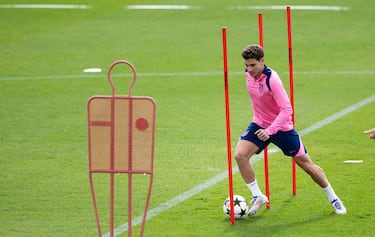 Juli¨¢n Alvarez y Roro, ante el Leipzig; Sorloth, no