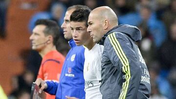 James Rodríguez y Zidane