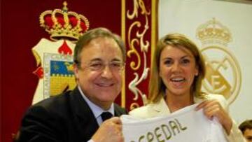 Florentino Pérez, recibido en Tarancón por Cospedal