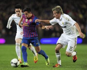 El chileno Alexis Sánchez jugado del Barcelona desde el 2011 al 2014