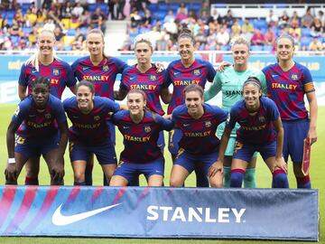 Barcelona Femení's starting XI.