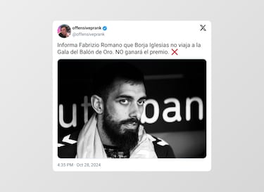 Los mejores memes del Balón de Oro 2024