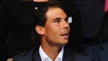 Nadal, durante el partido entre Real Madrid y Manchester City en el Santiago Bernabéu, el 4 de mayo de 2016.