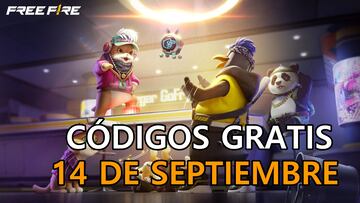 free fire codigos 14 septiembre