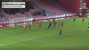 Resumen del Numancia vs. Málaga de LaLiga SmartBank