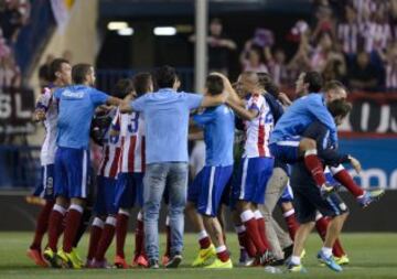 La celebración del Atlético en imágenes