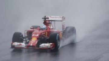 Fernando Alonso abandon&oacute; en Suzuka por un fallo en su Ferrari.