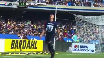 El espectacular primer gol de Castillo en Pumas