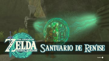 the legend of zelda tears of the kingdom nintendo switch guia santuario ren'ise