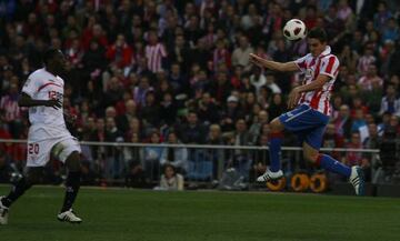 Koke marcó así en un Atlético-Sevilla su primer gol en el equipo.