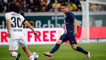 Ander Herrera jugando el Dinamo Dresden-Paris Saint-Germain de pretemporada.