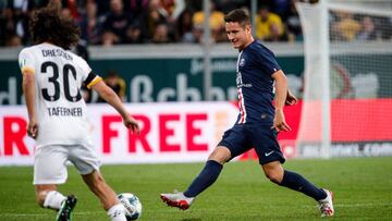 Ander Herrera jugando el Dinamo Dresden-Paris Saint-Germain de pretemporada. 