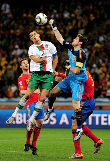 Casillas y Cristiano Ronaldo.