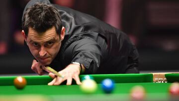 El ingl&eacute;s Ronnie O&#039;Sullivan, durante un partido de snooker.