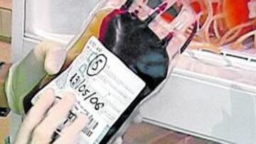 Bolsas de sangre de la OP.