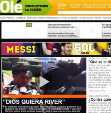 Portadas de la prensa extranjera