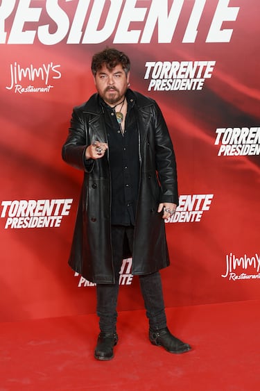 Jimmy Barnatán durante la premier de la película 'Torrente Presidente' en los Cines Callao. 
 
 
 