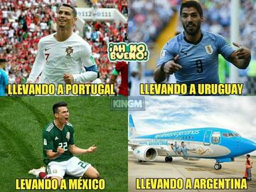 Los memes de la victoria de Uruguay ante Rusia