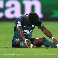 Bukayo Saka no jugará con Inglaterra por lesión