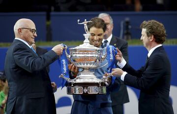 Rafa Nadal en el Conde Godó 2016, ganó a Kei Nishikori por 6-4, 7-5.