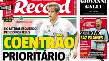 Record: Coentrao es la prioridad del Sporting de Portugal