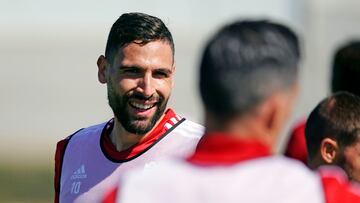 Antonio Puertas en un entrenamiento.