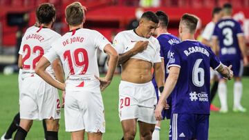 Diego Carlos, of Sevilla Futbol Club,during the spanish league, LaLiga, football match played between Sevilla Futbol Club and Real Valladolid at Ramon Sanchez Pizjuan Stadium on June 26, 2020 in Sevilla, Spain.
26/06/2020 ONLY FOR USE IN SPAIN