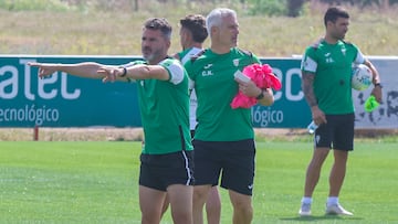 Ania, en una sesión de entrenamiento de esta semana