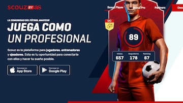 Scouz by AS llega a México y el sueño de ser futbolista está a un clic