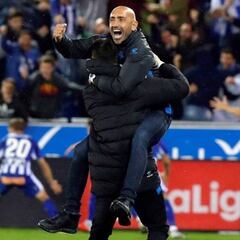 Cambio de guardia en los banquillos: Rubi, Abelardo, Machín, Paco López y Sergio