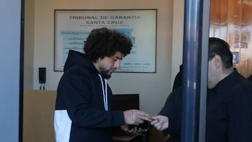 Rancagua, 12 de noviembre 2024
Jugadores de Colo Colo llegan a Juzgado de Garantía de Santa Cruzonon
En la foto Maximiliano Falcon
Jorge Loyola/Aton Chile
