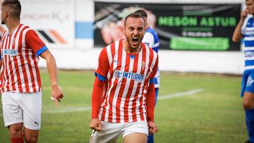 El Real Sporting de Gijón B derrotó al Avilés Stadium CF (0-3) con dos goles de Álvaro Santamaría y otro de Lucas.