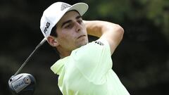 BLAINE, MINNESOTA - JULY 07: Joaquin Niemann of Chile plays his shot from the second tee during the final round of the 3M Open at TPC Twin Cities on July 07, 2019 in Blaine, Minnesota. Michael Reaves/Getty Images/AFP  == FOR NEWSPAPERS, INTERNET, TELCOS & TELEVISION USE ONLY ==