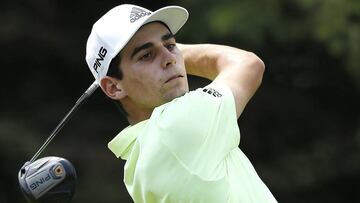 BLAINE, MINNESOTA - JULY 07: Joaquin Niemann of Chile plays his shot from the second tee during the final round of the 3M Open at TPC Twin Cities on July 07, 2019 in Blaine, Minnesota. Michael Reaves/Getty Images/AFP  == FOR NEWSPAPERS, INTERNET, TELCOS & TELEVISION USE ONLY ==