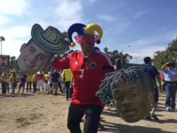 Imágenes de hinchas Colombia - Paraguay en Copa América