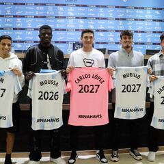 Carlos López, Moussa, Murillo, Dani Lorenzo y Haitam, el repóquer de Loren