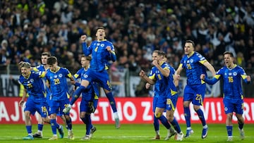 Italy went down a man in the first half, and were forced to extra time and then penalties before being eliminated by Bosnia and Herzagovina in penalties.