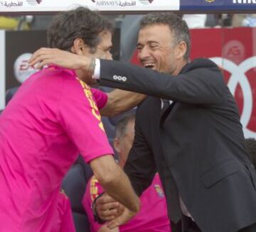 Valerón y Luis Enrique