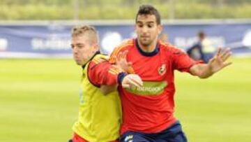 Muniain pelea con Montoya.