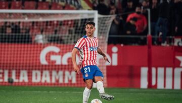 Ram&oacute;n Terrats durante un partido de la presente temporada con el Girona.