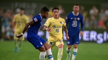 Alejandro Zendejas of America during the game Chelsea FC (ENG) vs Club America (MEX), corresponding to the Torneo 2022 Florida Cup Series, at Allegiant Stadium on July 17, 2022

<br><br>

Alejandro Zendejas de America durante el partido Chelsea FC (ENG) vs Club America (MEX) correspondiente al Torneo Florida Cup Series 2022 en el Allegiant Stadium el 17 de julio de 2022