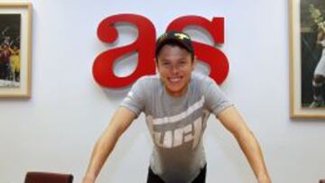 Tito Rabat de visita en AS.